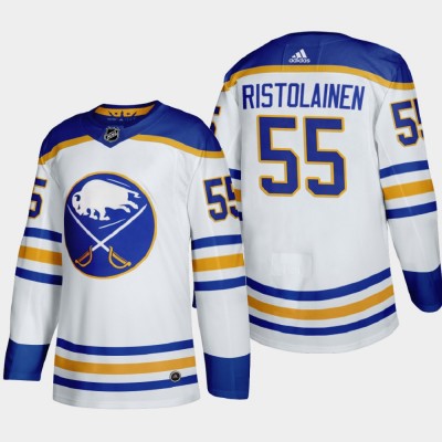 Buffalo Buffalo Sabres #55 Rasmus Ristolainen Men's Adidas 2020-21 Away Authentic Player Stitched NHL Jersey White Men's